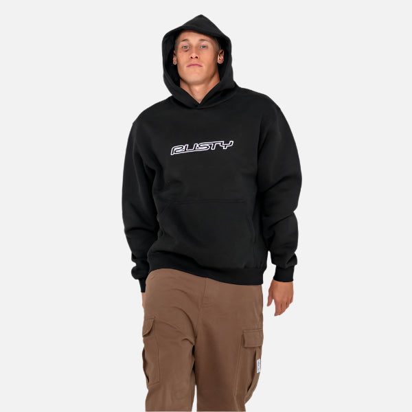 Rusty Flip Daddy Hooded Fleece - Black Carousel 1
