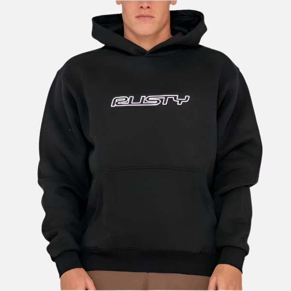 Rusty Flip Daddy Hooded Fleece - Black Carousel 2