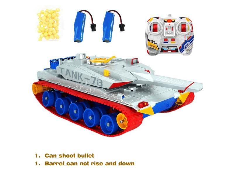 RC Tank Remote Control Tank Rechargeable 1/20 9CH 40CM Camouflage 27Mhz Carousel 1