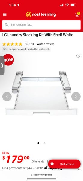 LG Laundry Stacking Kit With Shelf White Carousel 5