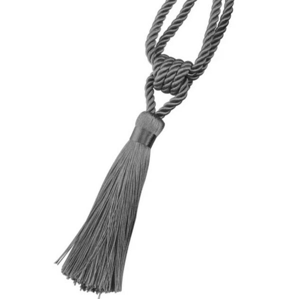 Curtain Tie Backs Charcoal Carousel 1