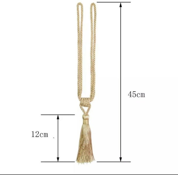Curtain Tie Backs White Carousel 2