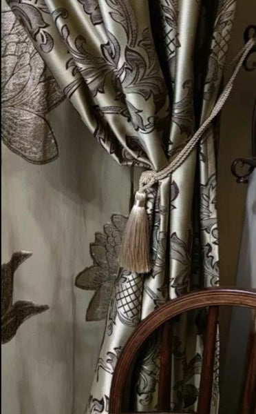 Curtain Tie Backs White Carousel 13
