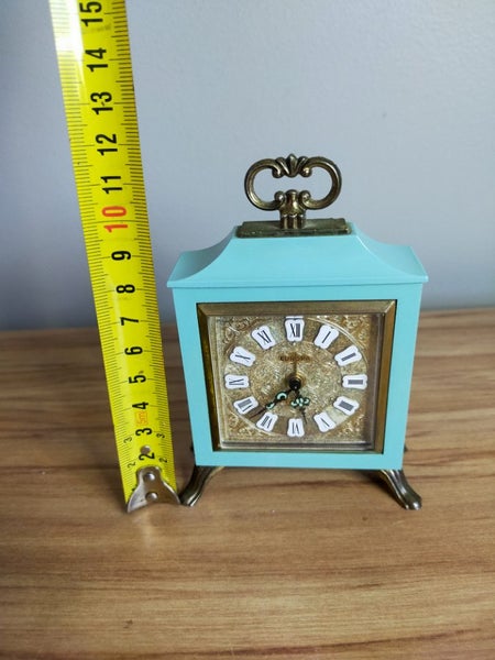 Vintage Windup Europa 2 Jewels Alarm Clock Carousel 2