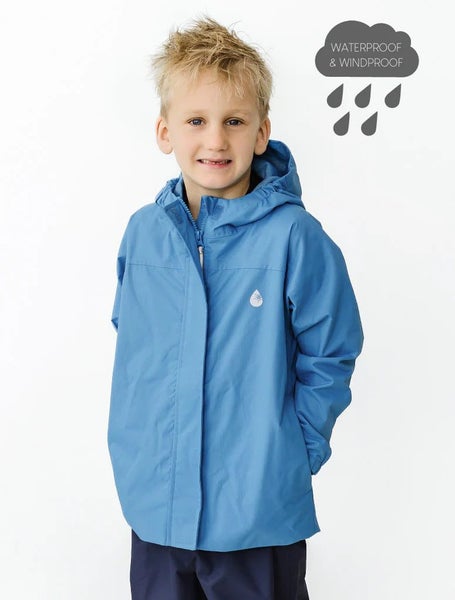 Therm SplashMagic Rainshell - Tide Blue | Smiley Carousel 2