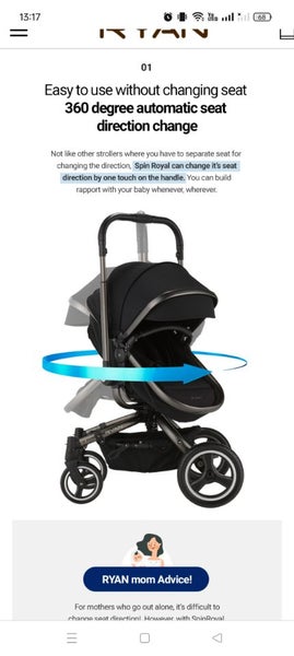 ALL IN ONE 360 spin smart stroller set ( car capsule, Stroller & bassinet) Carousel 1