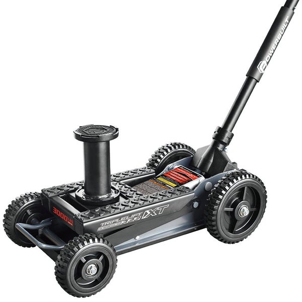 1.5 Ton / 1,360Kg Big Wheel Triple Lift Garage Jack Carousel 1