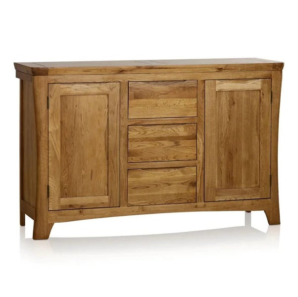 Renwick Rustic Solid Oak Large Sideboard (Oak Furniture Store) Carousel 2