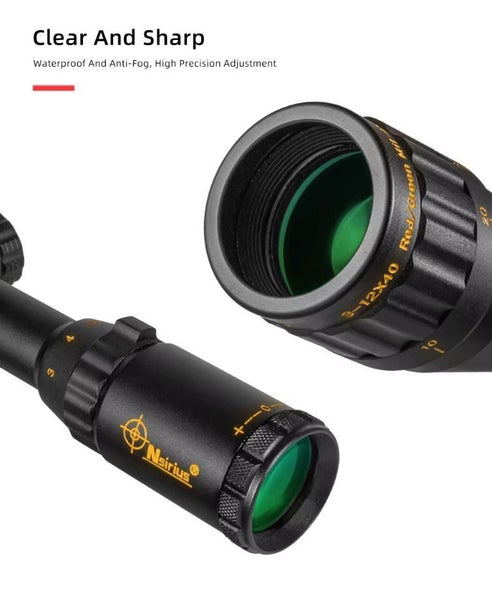 3-12X40 Nsirius Compact Riflescope lluminated Tactical Rifle Hunting Scope 20mm63830045265793112