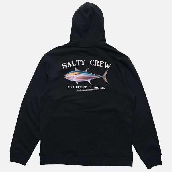 Salty Crew Big Blue Fleece Lined Zip Thru Hood - Black Carousel 2