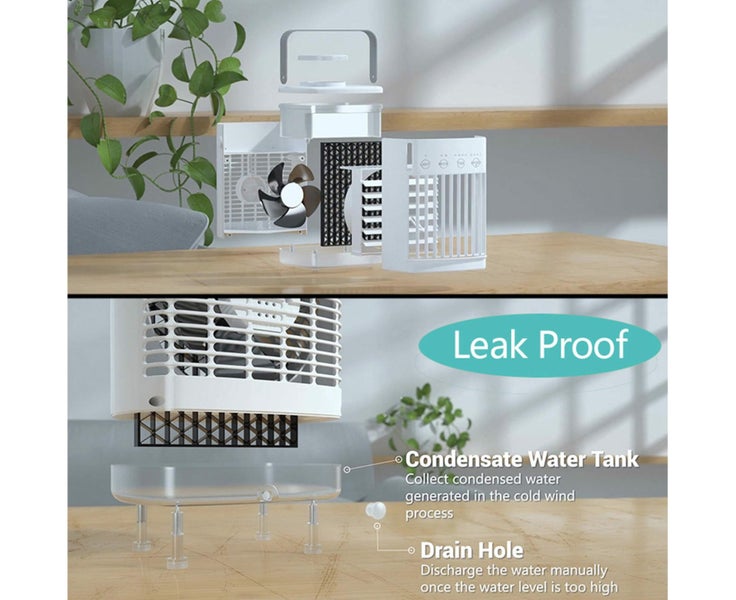 Mini Air Conditioner Air Cooler Fan Water Cooling Fan Air Conditioning Carousel 8