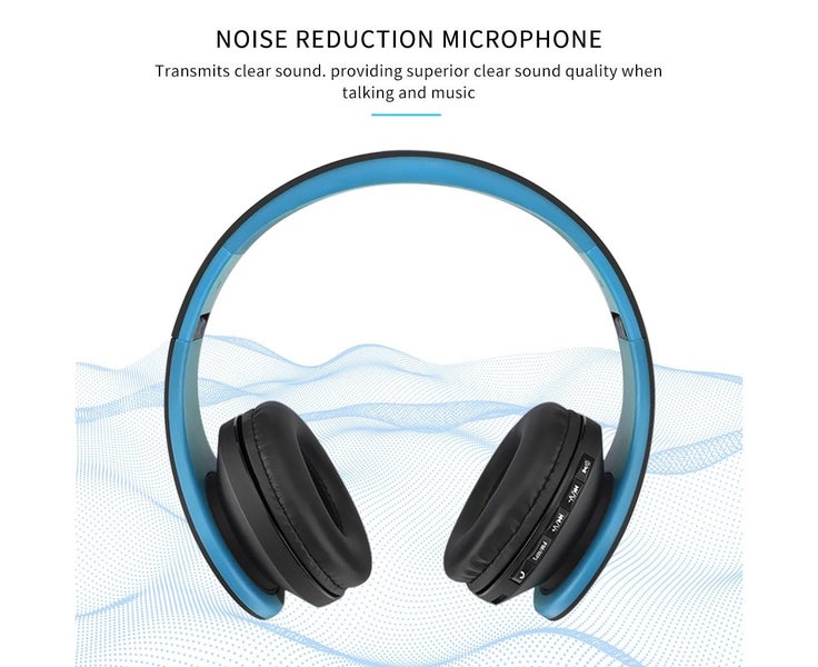 4 in 1 Wirelessly BT Stereo Headphone Over-Ear / On-Ear FM Radio MP3 P Carousel 6