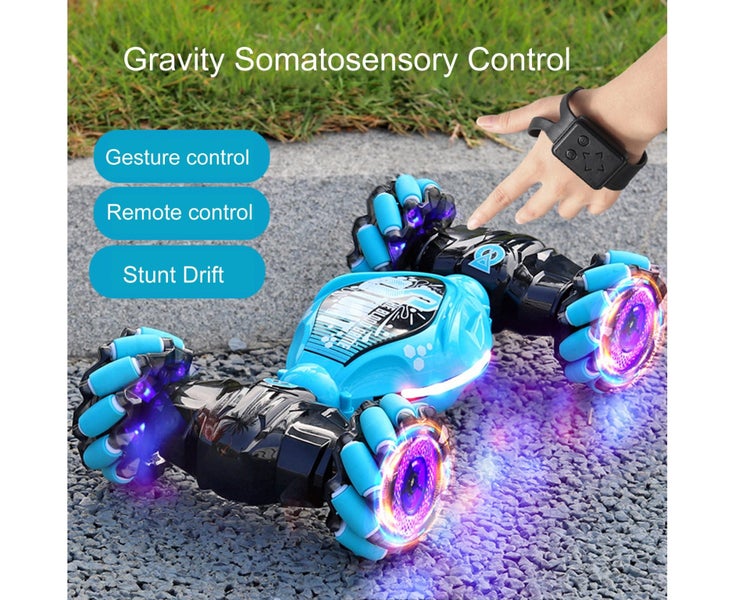 1 Set Safe Car Toy Model Fall Resistant Stunt Vehicle Toy - Blue Carousel 2