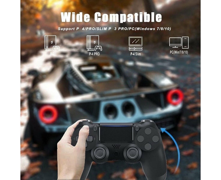 Wireless Controller For Playstation 4 PS4 Controller Unbranded - BLACK Carousel 2