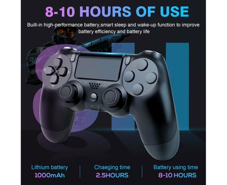 Wireless Controller For Playstation 4 PS4 Controller Unbranded - BLACK Carousel 7
