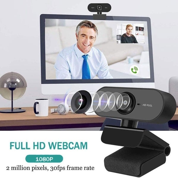 Full HD 1080P Webcam with Microphone Laptop Desktop MAC Camera USB Windows IOS Carousel 9