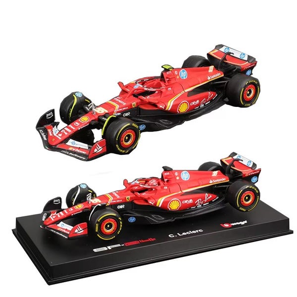 Bburago 1:43 Ferrari SF24 Car Mode Diecast Formula Racing Toy, No.55 Dust cover Carousel 3