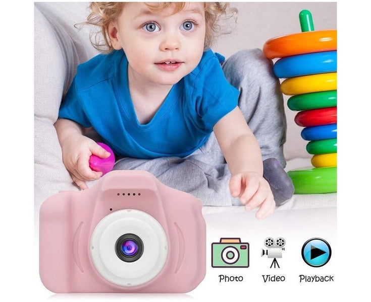 Kids Camera Children Digital Cameras Video Camcorder Toddler Camera - Blue Carousel 4