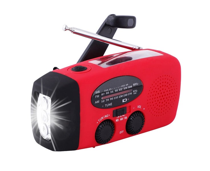 Solar Emergency Weather Am Fm Noaa/Wb Hand Crank Radio, 2000Mah Power Carousel 1