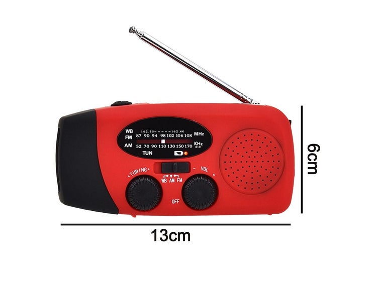 Solar Emergency Weather Am Fm Noaa/Wb Hand Crank Radio, 2000Mah Power Carousel 2