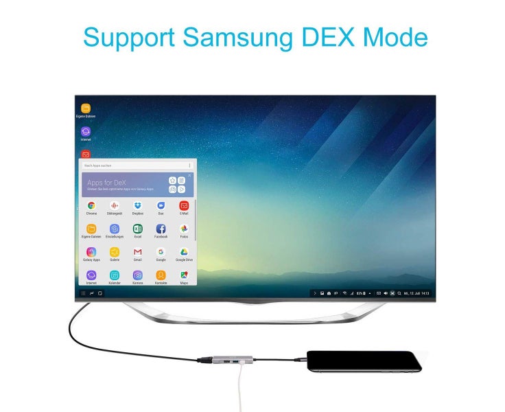 Four-in-one Type-C docking station usb-c to HDMI/PD computer expansion Carousel 2