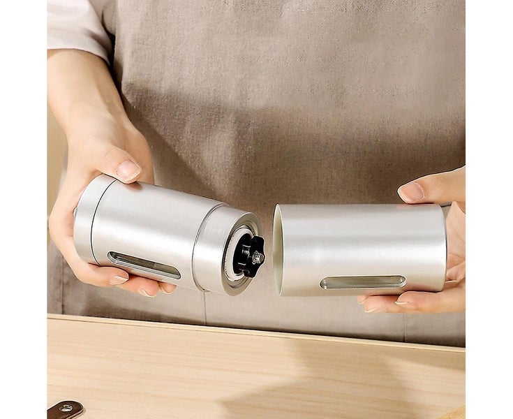 Stainless Steel Manual Coffee Grinder, Home Portable Coffee Bean Grind Carousel 5