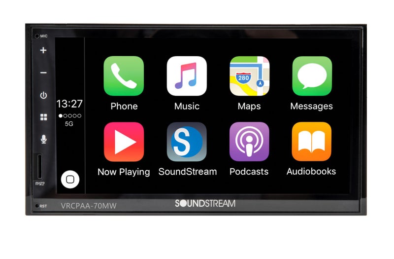 SOUNDSTREAM VRCPAA-70MW Wireless Apple Carplay / Android Auto / USB Car Stereo Carousel 1