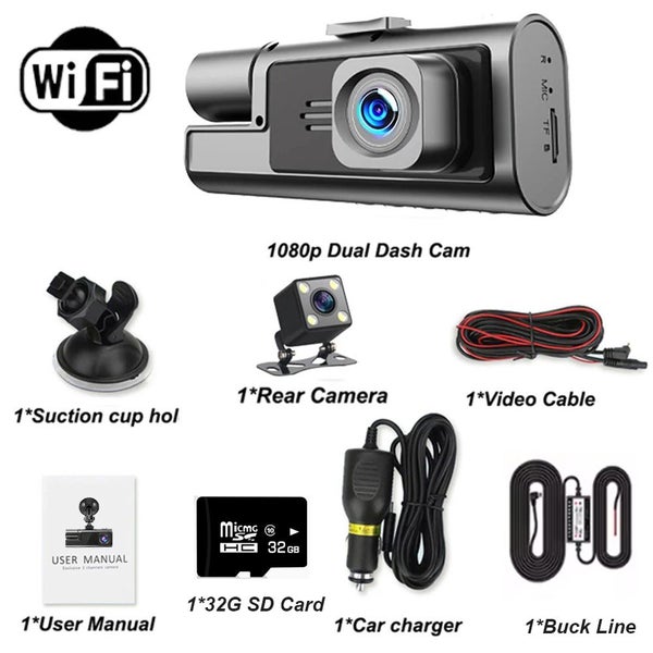 WIFI 1080P Car Dash Cam Rear View Camera Night Vision Driving Loop Recorder Carousel 1
