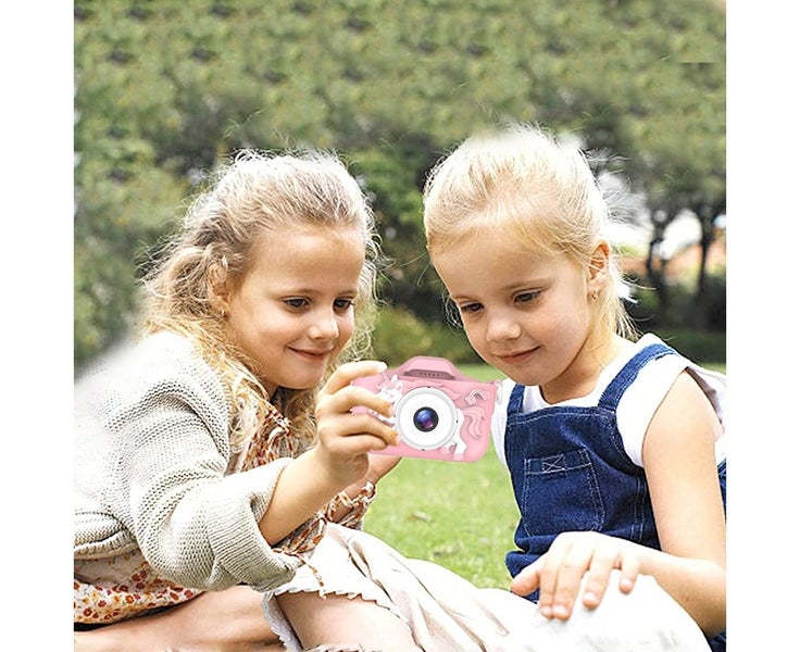 Cute cartoon children's digital camera fall proof-Unicorn pink Carousel 5