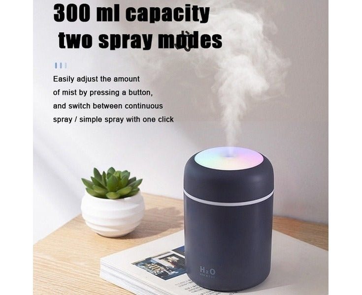 Mini Ultrasonic Air Humidifier - Black Carousel 9
