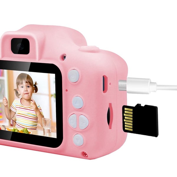 Mini Digital Children Camera 1080P Dual Lens Camera Toy Kids Gift -Pink Carousel 2