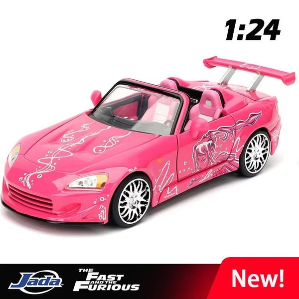 1:24 Honda S2000 Supercar Alloy Car Model Diecast Toy Vehicle, Pink With box Carousel 1