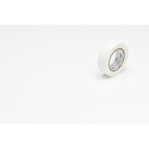 MT Washi Tape 15mm x 7m Matte White Carousel 1