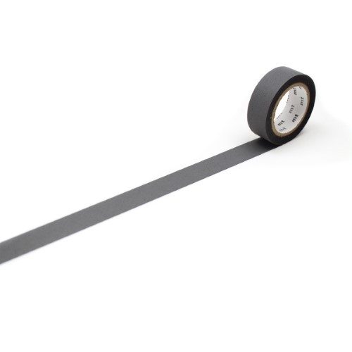 MT Washi Tape 15mm x 7m Matte Grey Carousel 1