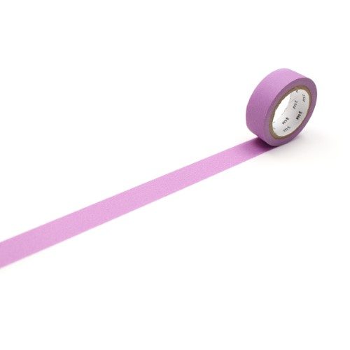 MT Washi Tape 15mm x 7m Matte Purple Carousel 1
