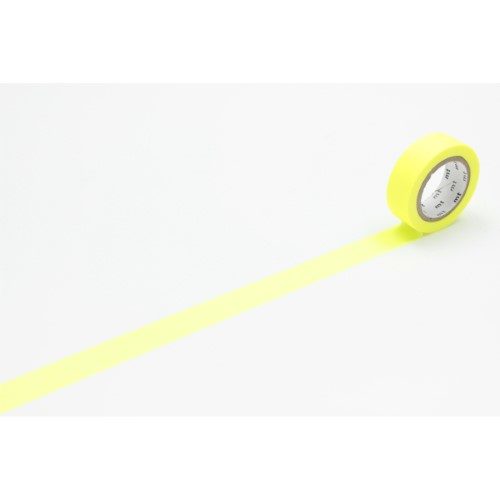 MT Washi Tape 15mm x 7m Shocking Yellow Carousel 1