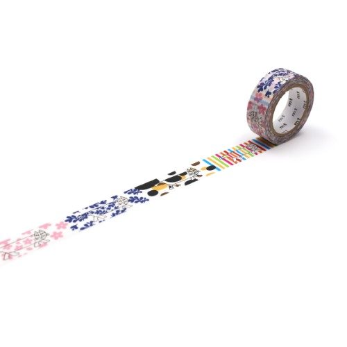 MT Washi Tape 15mm x 7m Lisa Larson Mikey Pattern Carousel 1
