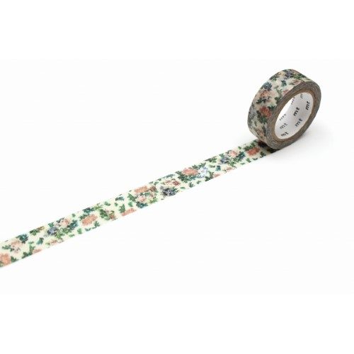 MT Washi Tape 15mm x 7m EX Mini Flower Botanical Art Carousel 1
