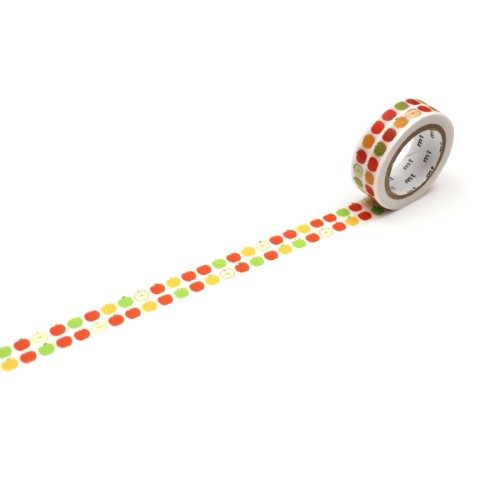 MT Washi Tape 15mm x 7m EX Apple Pattern Carousel 1