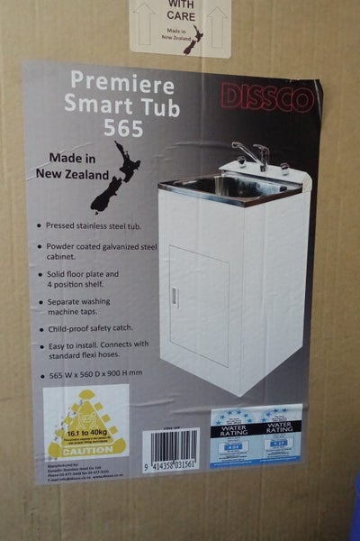Dissco Premiere Smart Tub Laundry Tub 565 NEW IN BOX!! (565mm x 560mm x 900mm) Carousel 1