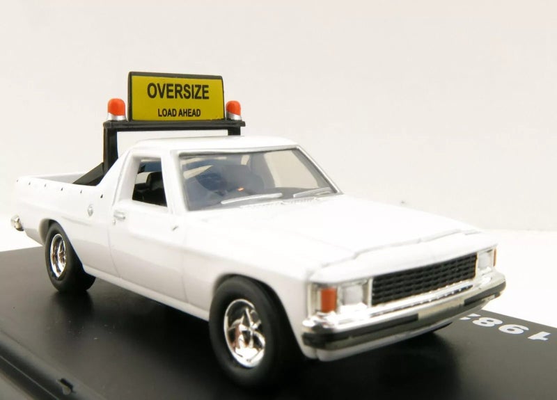 Road Ragers 1982 Holden WB V8 Ute Pilot Vehicle Oversize - Glacier White 1:64 Carousel 1