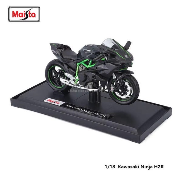 1:18 kakawasaki H2R KLR 650 die-casting motorcycle model alloy, 1-18 NINJA H2R Carousel 2