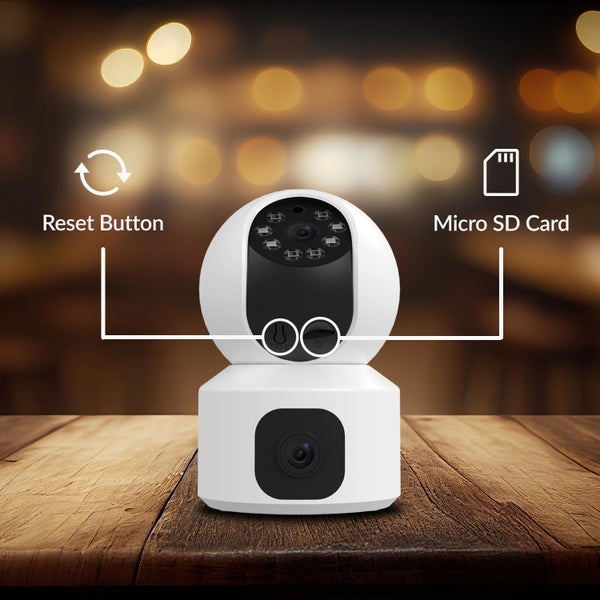 Dual-Lens Indoor Camera, Expanded View Angle, Phone Alert, Home Security Camera Carousel 2