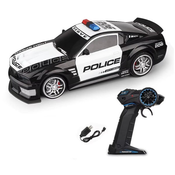 1/12 Big 2.4GHz Super Fast Police RC Car Remote Control w/Lights,1 Battery 1999 Carousel 2