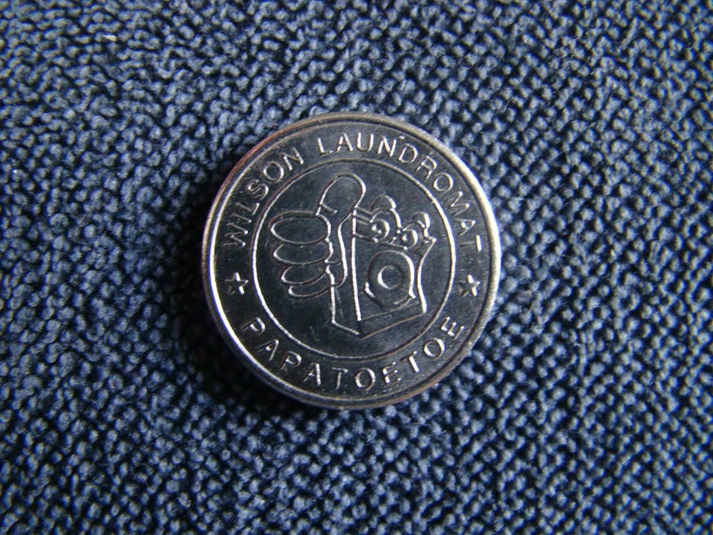 New Zealand used Token "WILSON LAUNDROMAT PAPATOETOE " Carousel 1