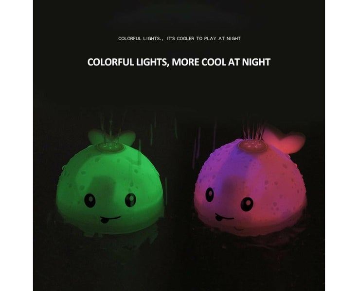 Floating and Dynamic Induction Water Jet Whale Bath Toy - Grey Carousel 10