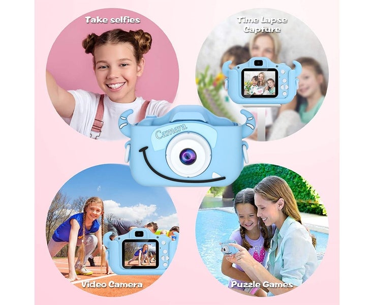 Children's camera, camera toy-blue Carousel 6