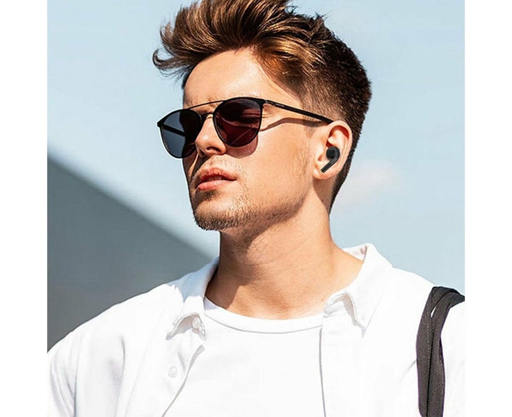 Smartphone Compatible Wireless Earbuds with Charging Case Black Carousel 2