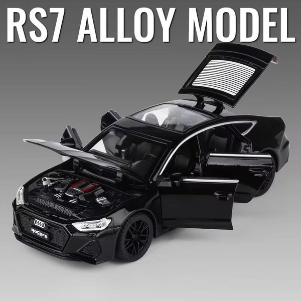 1:32 AudiSportback Alloy Model Car Diecasts Metal Casting Sound and Light, Black Carousel 1