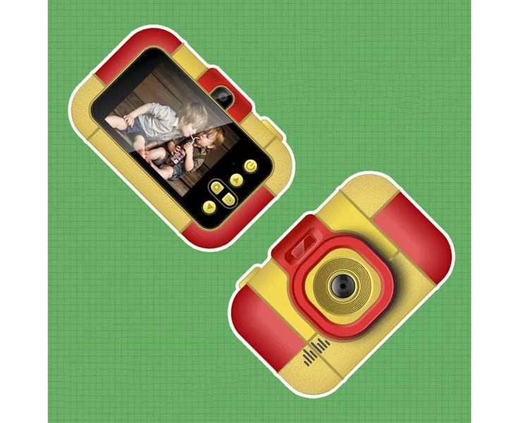 1080P Dual Lens Digital Children's Camcorder - Red Carousel 7